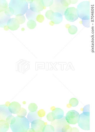 水玉綠色水彩背景 87046091