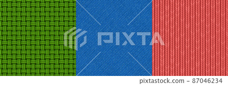 Textures of woven fabric, jeans denim and knit Textures of woven fabric, jeans denim and knit 87046234