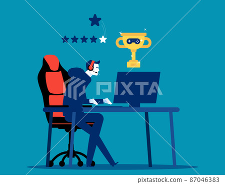 Esports championship. Online sport vector illustration concept 87046383