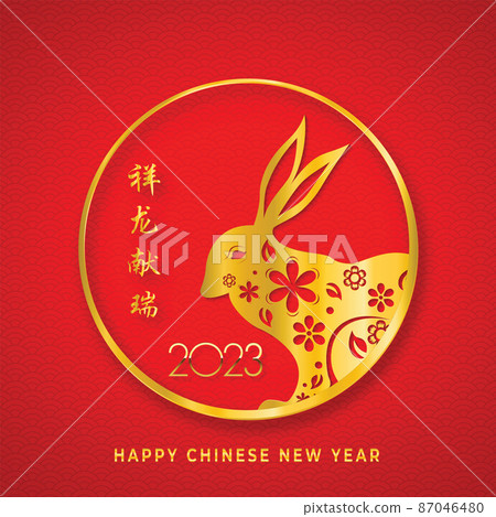 Kids drawing vector Illustration set of Chinese New Year 2023 and cute  rabbit for chinese rabbit year 14435202 Vector Art at Vecteezy