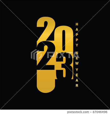 2023 Happy New Year elegant design - vector-插圖素材[87046496] - PIXTA圖庫