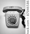 Rotary phone pattern background 87046586