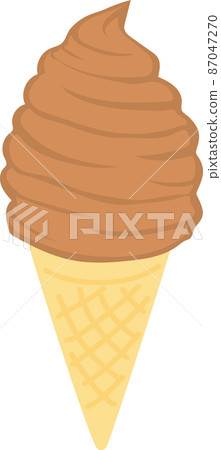 Soft serve ice cream _ chocolate Soft serve ice cream _ chocolate 87047270