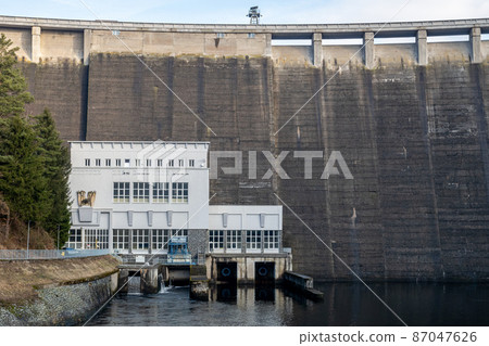 Water dam Vir as a reservoir of drinking water and hydraulic power plant, Czech Republic 87047626