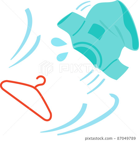Laundry flying in the wind 87049789