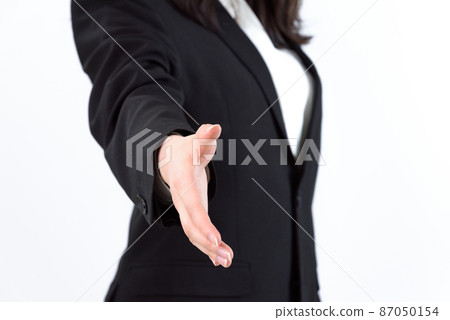 Korean woman wearing a suit and doing business Korean woman wearing a suit and doing business 87050154