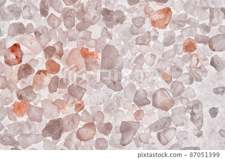 Crystals of pink Himalayan salt. High quality photo Crystals of pink Himalayan salt. High quality photo 87051399