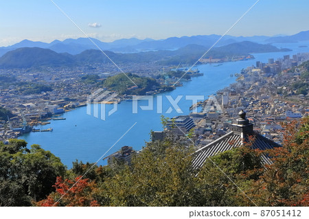 [Hiroshima Prefecture] The streets of Onomichi as seen from the Jodoji Observatory 87051412
