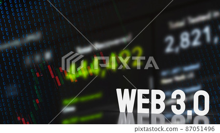 The text Web 3.0 on business background for technology concept 3d rendering The text Web 3.0 on business background for technology concept 3d rendering 87051496