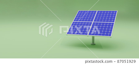 Solar panel concept 3d illustration isolated on background Solar panel concept 3d illustration isolated on background 87051929