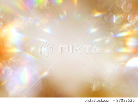 Golden Glitter Prism Light Overlay Flare Glossy Background Texture Golden Glitter Prism Light Overlay Flare Glossy Background Texture 87052526