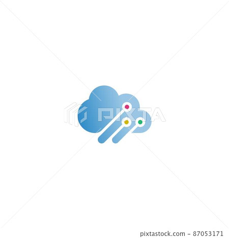 Cloud logo icon design illustration template 87053171