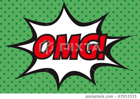 美國漫畫風格的演講泡泡 OMG 美國漫畫風格的演講泡泡 OMG 87053335