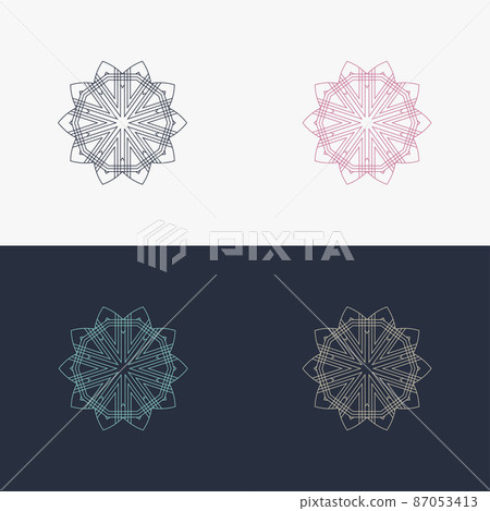 custom creative luxury ornament frame mandala logo custom creative luxury ornament frame mandala logo 87053413