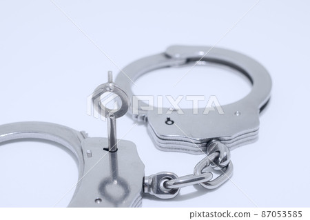銀手銬/逮捕圖像 銀手銬/逮捕圖像 87053585