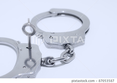 銀手銬/逮捕圖像 銀手銬/逮捕圖像 87053587