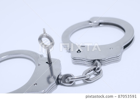 銀手銬/逮捕圖像 銀手銬/逮捕圖像 87053591