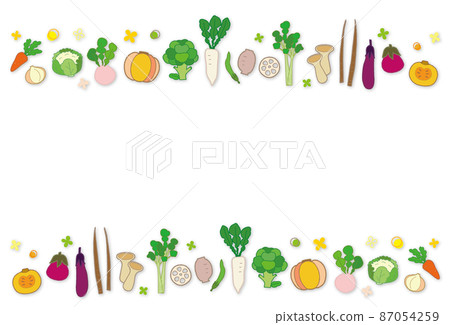 Vegetable frame background material Vegetable frame background material 87054259
