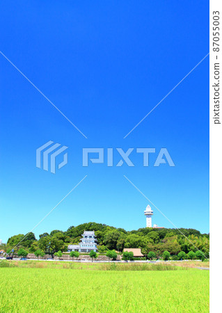 愛知縣尾張旭市天空朝日朝日城的風景 87055003