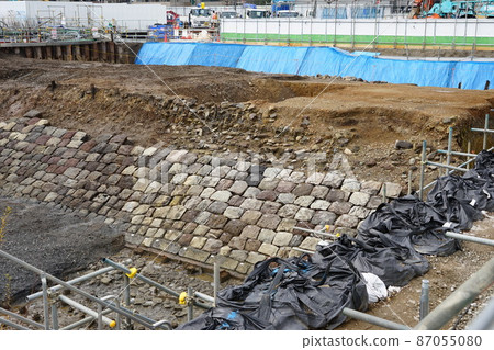 1684 年 2 月高輪堤防挖掘現場,港區,海上鐵路遺跡 1684 年 2 月高輪堤防挖掘現場,港區,海上鐵路遺跡 87055080