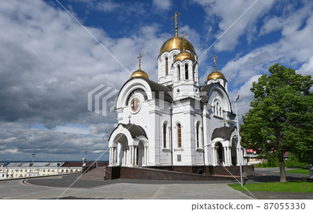 Church of St. George on summer day. Church of St. George on summer day. 87055330