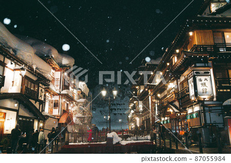 Yamagata Prefecture Ginzan Onsen Taisho Roman Yamagata Prefecture Ginzan Onsen Taisho Roman 87055984