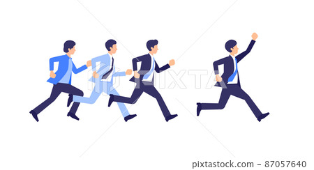 Running businessman 87057640