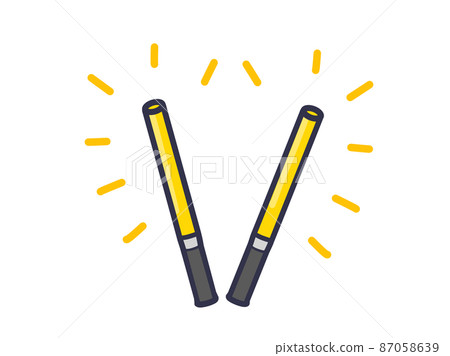 筆電黃色插圖 筆電黃色插圖 87058639