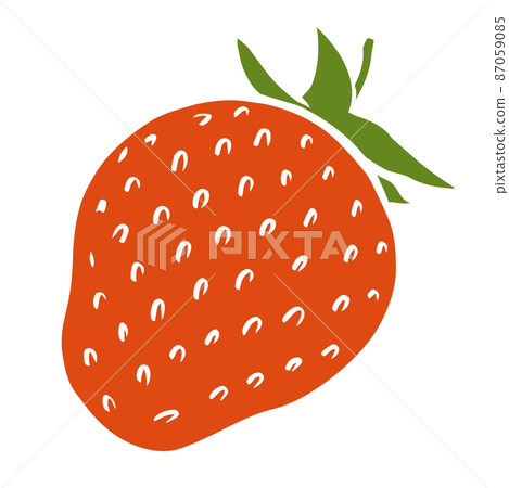 Illustration appetizing strawberry on a white background Illustration appetizing strawberry on a white background 87059085