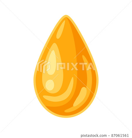 Illustration of honey drop. Image for food and agricultural industry. Illustration of honey drop. Image for food and agricultural industry. 87061561