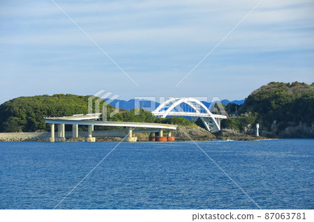 [和歌山縣] 串本大橋（紀伊大島）天氣晴朗 87063781