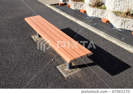 Bench installed in the park 87065270
