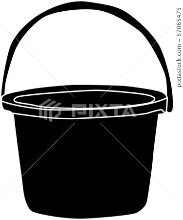 Cute bucket silhouette 87065475