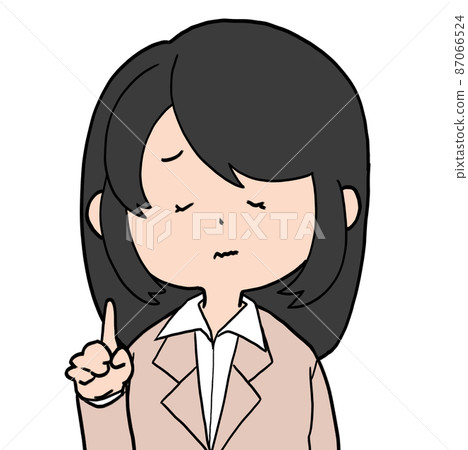 鬆散的女性角色指向姿勢 鬆散的女性角色指向姿勢 87066524