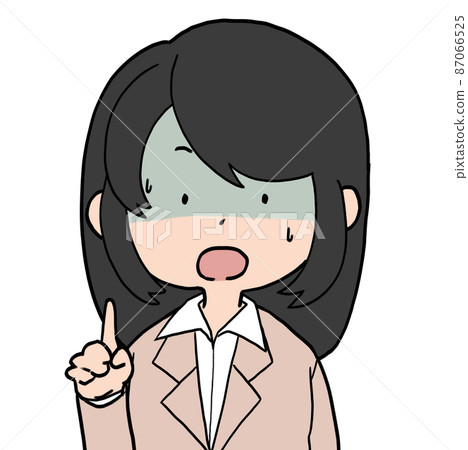 鬆散的女性角色指向姿勢 鬆散的女性角色指向姿勢 87066525