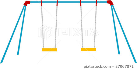 Illustration material of the swing on the front Illustration material of the swing on the front 87067871
