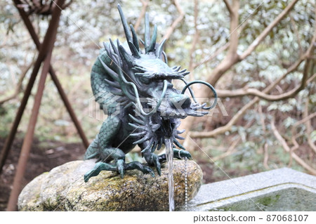 Ryu no Temizuya at Oiwa Shrine Ryu no Temizuya at Oiwa Shrine 87068107