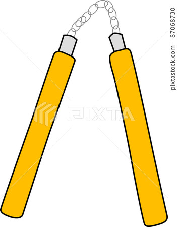 Nunchaku illustration material Nunchaku illustration material 87068730