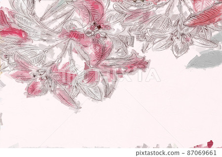 Abstract beautiful oil painting flower vintage illustration Abstract beautiful oil painting flower vintage illustration 87069661