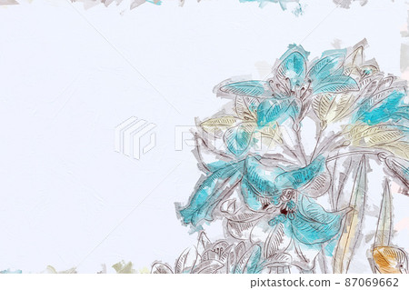 Abstract beautiful oil painting flower vintage illustration Abstract beautiful oil painting flower vintage illustration 87069662