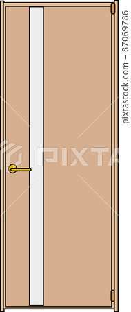 房間門的插圖素材 87069786