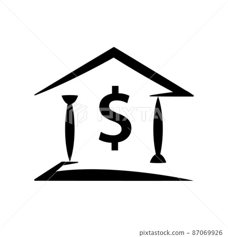 bank icon bank icon 87069926