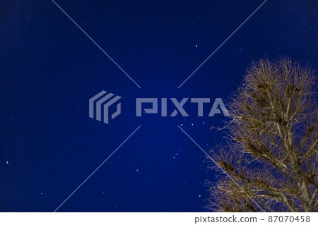 午夜星空，夜景，夜空 87070458