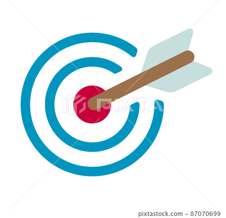 Target, aim, hit, hit vector icon 87070699