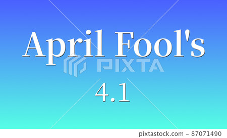 April Fools April 1st English text message card 87071490