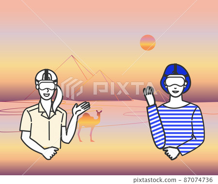 People traveling in VR People traveling in VR 87074736