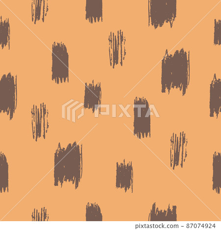 Giraffes spots seamless pattern. Animal skin print. Abstract vector illustration on beige background Giraffes spots seamless pattern. Animal skin print. Abstract vector illustration on beige background 87074924