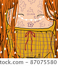 花卉紋身，插圖 87075580