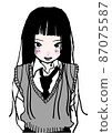 學校的女生 87075587
