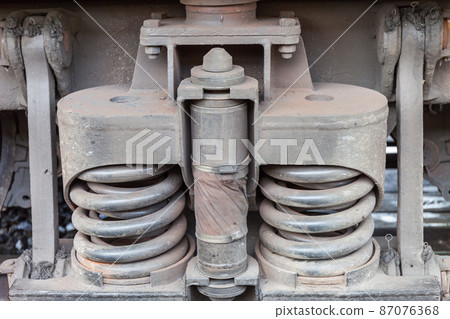 closeup wheel break and suspension system 87076368